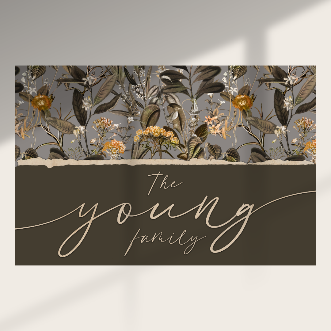 Young Canvas | Last Name Personalization