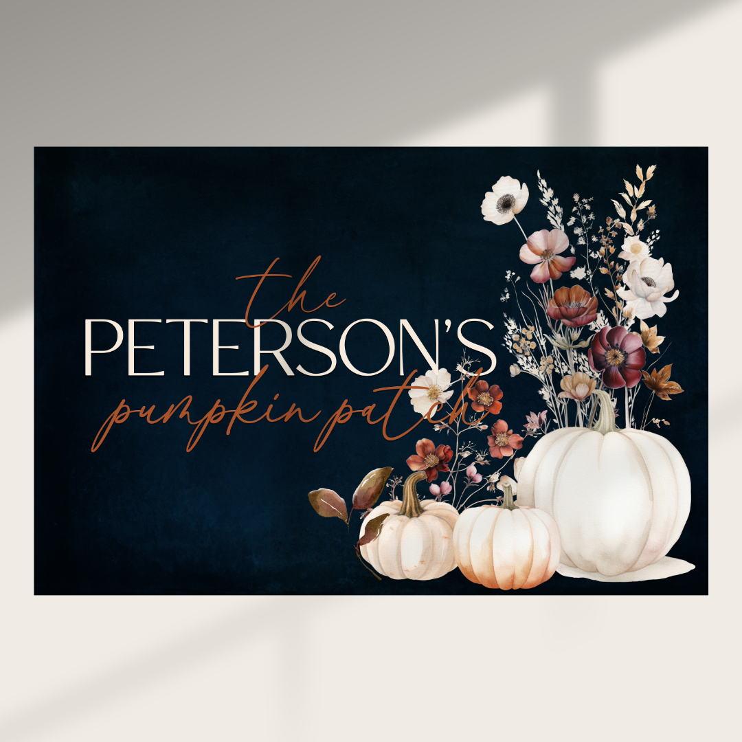 Peterson Canvas | Last Name Personalization