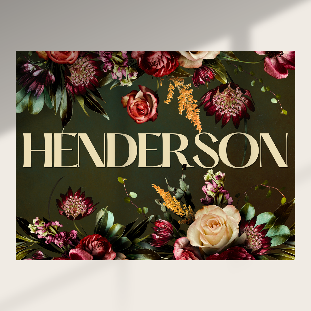Henderson Canvas | First or Last Name Personalization