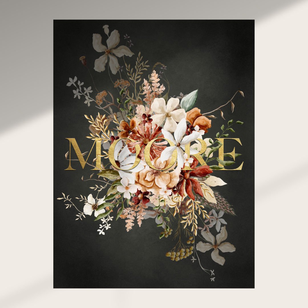 Moore Canvas | First or Last Name Personalization