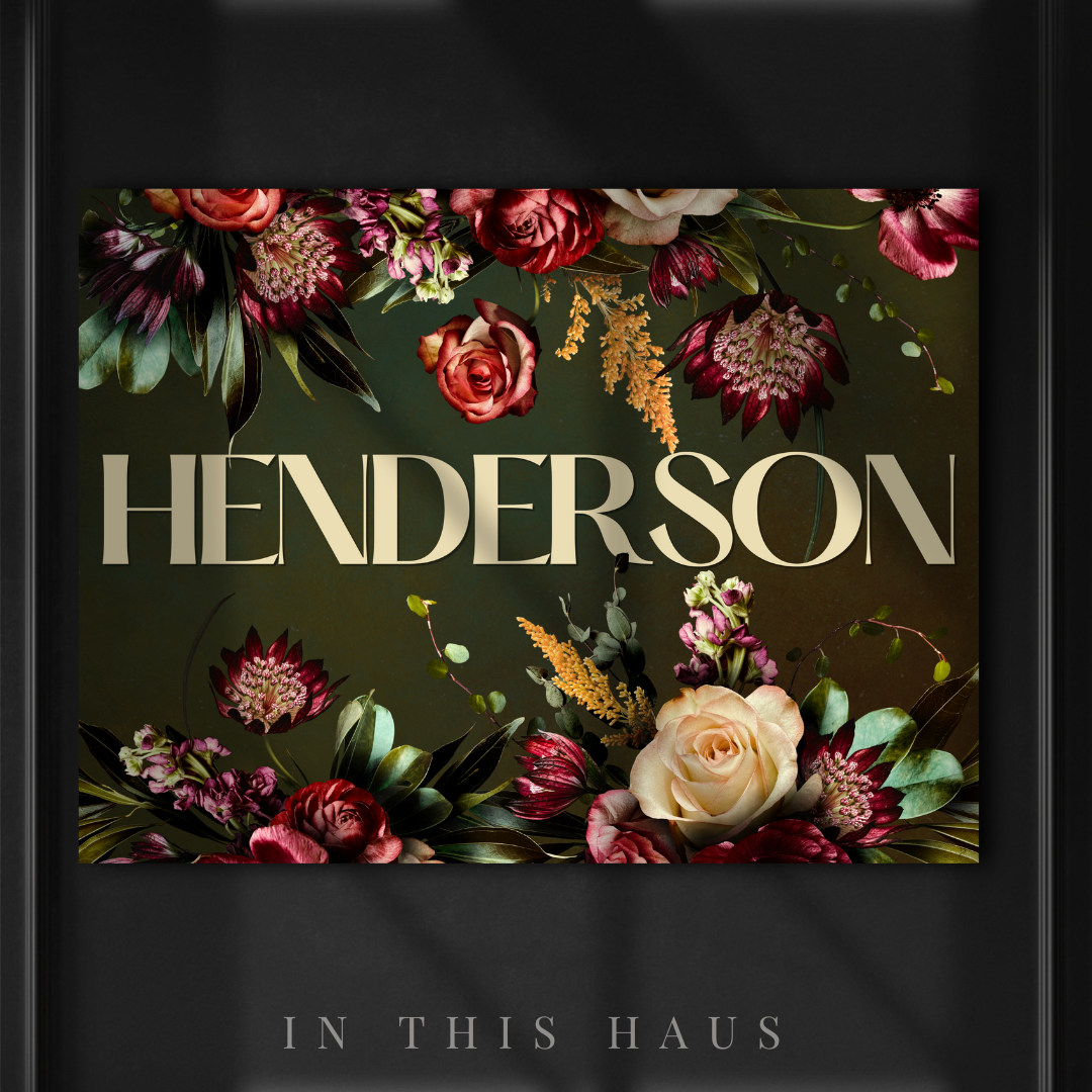 Henderson Canvas | First or Last Name Personalization