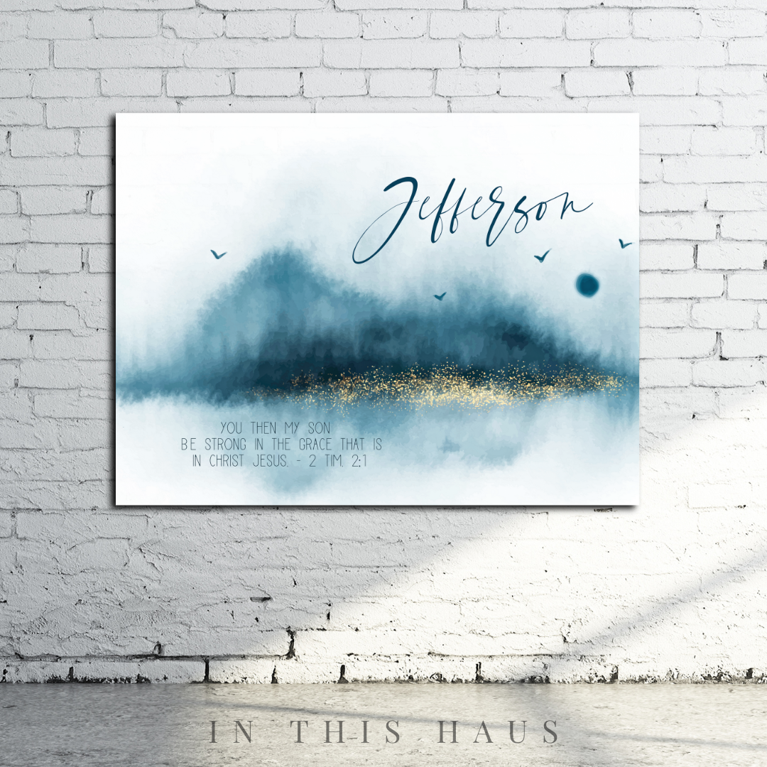Jefferson Canvas | First or Last Name Personalization