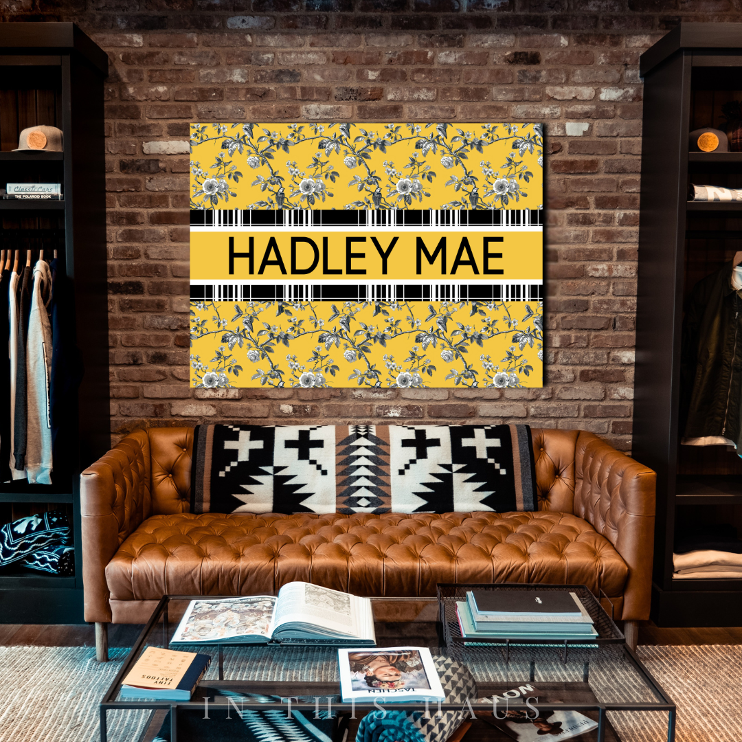 Modern farmhouse styled with the Hadley Mae Canvas blending vintage and contemporary decor."