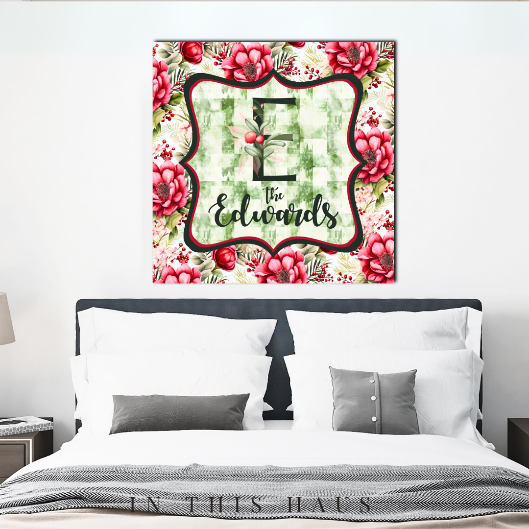 Edwards Canvas | Last Name Personalization