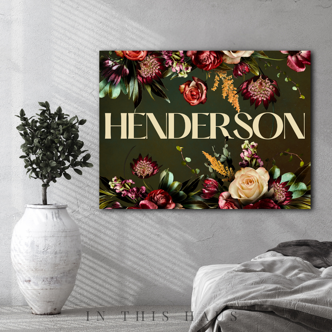 Henderson Canvas | First or Last Name Personalization
