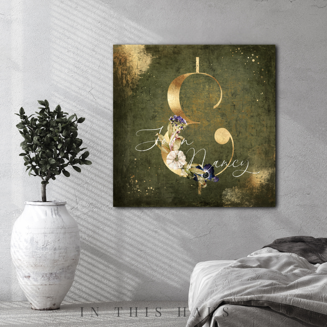 Side view showcasing the 1.25-inch depth and polished edges of the Fall Word Art Canvas