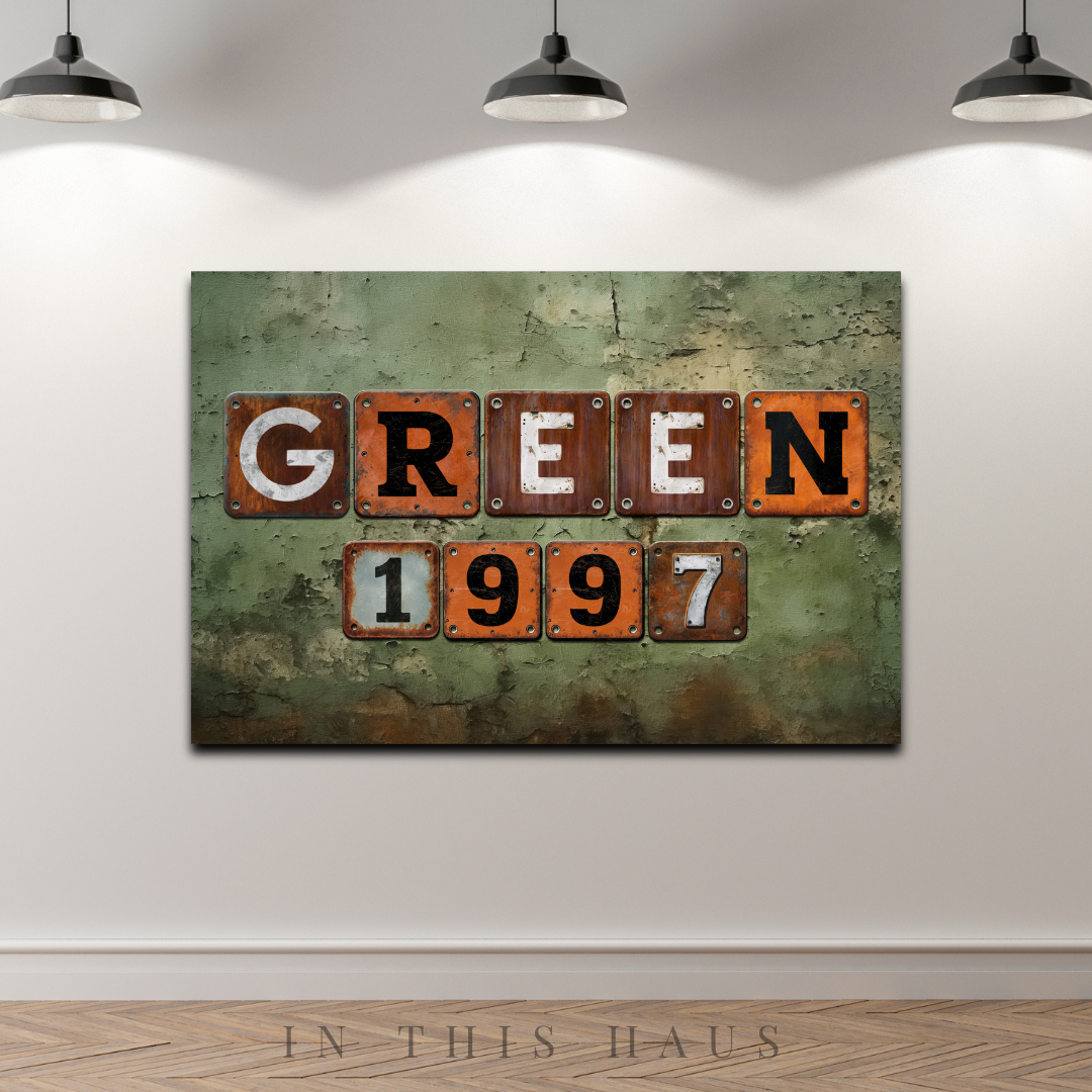 Personalized Last Name Sign with Established Date | Rustic Industrial Decor