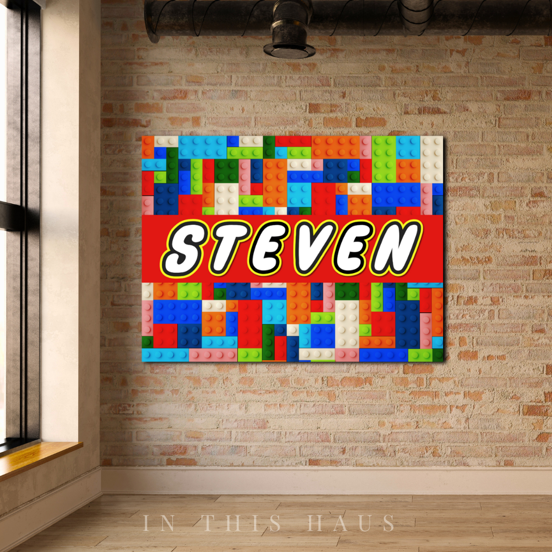 Side view of the 1.25-inch deep frame on the Steven Brick Wall Art canvas.