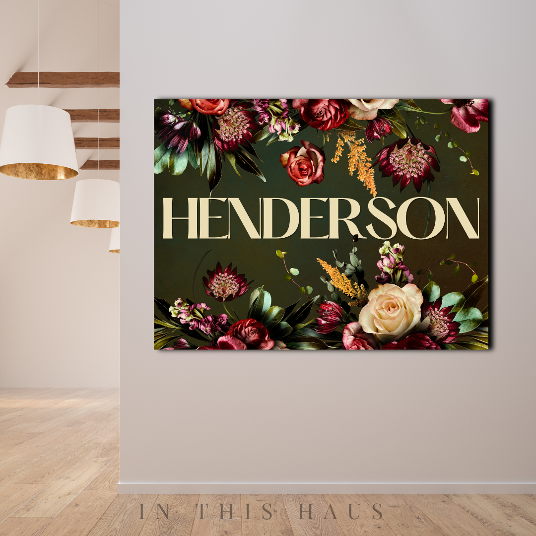 Henderson Canvas | First or Last Name Personalization