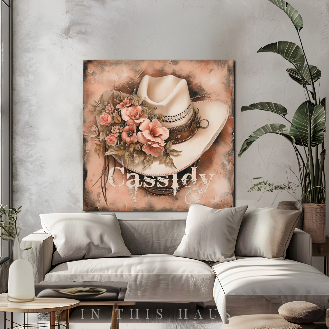 Gift-ready packaging of the Cassidy Canvas, perfect for country music lovers and cowgirls.