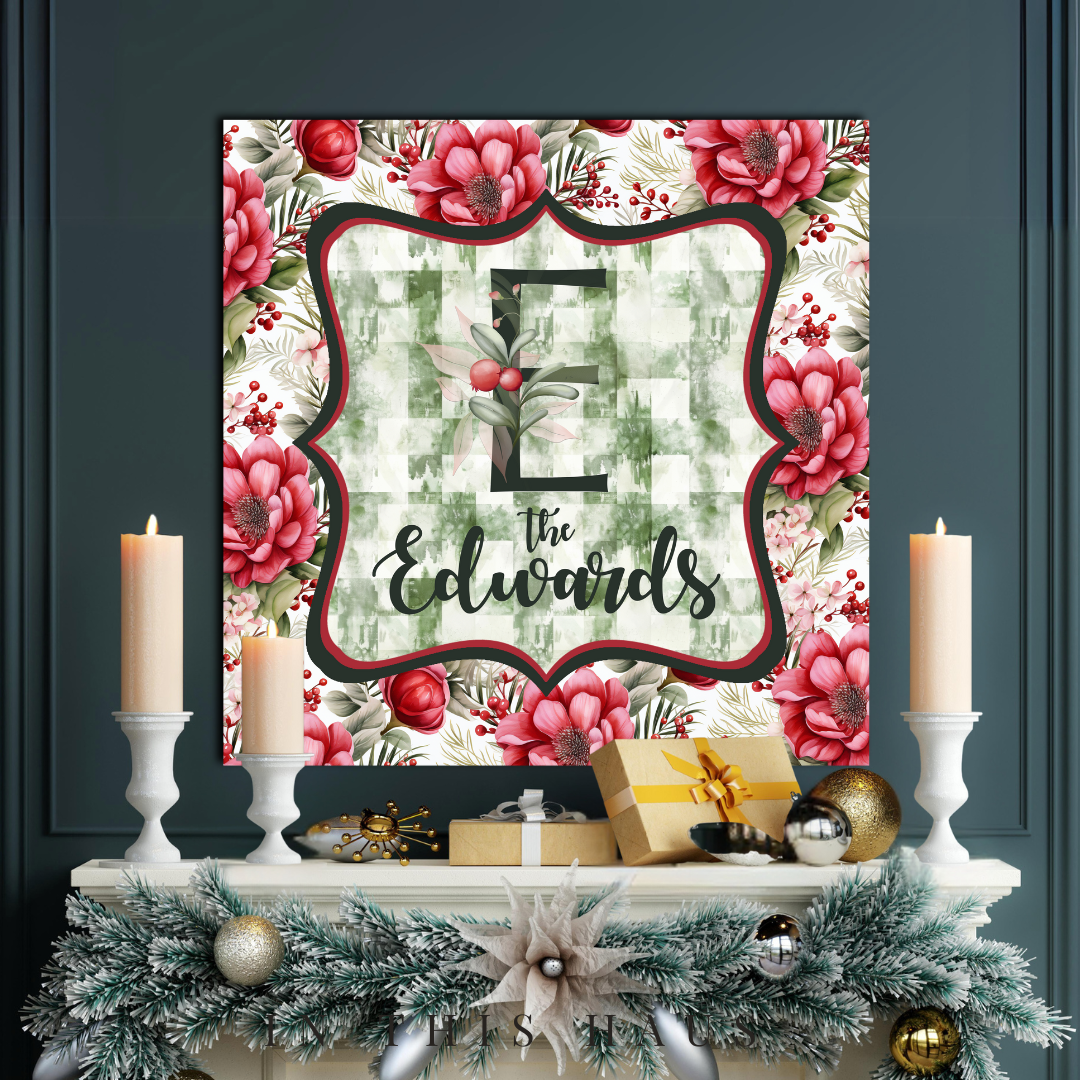 Edwards Canvas | Last Name Personalization