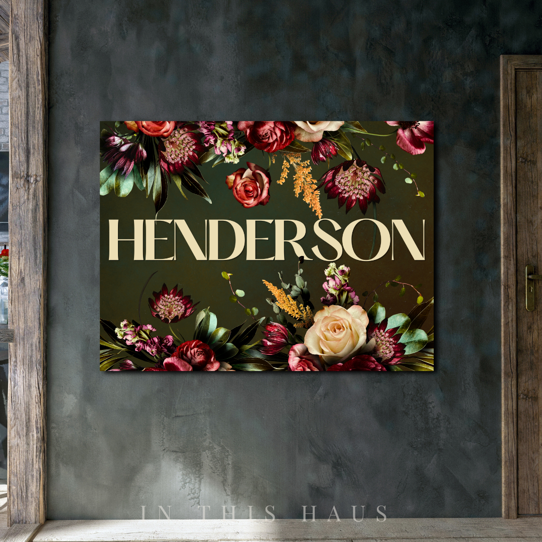 Henderson Canvas | First or Last Name Personalization