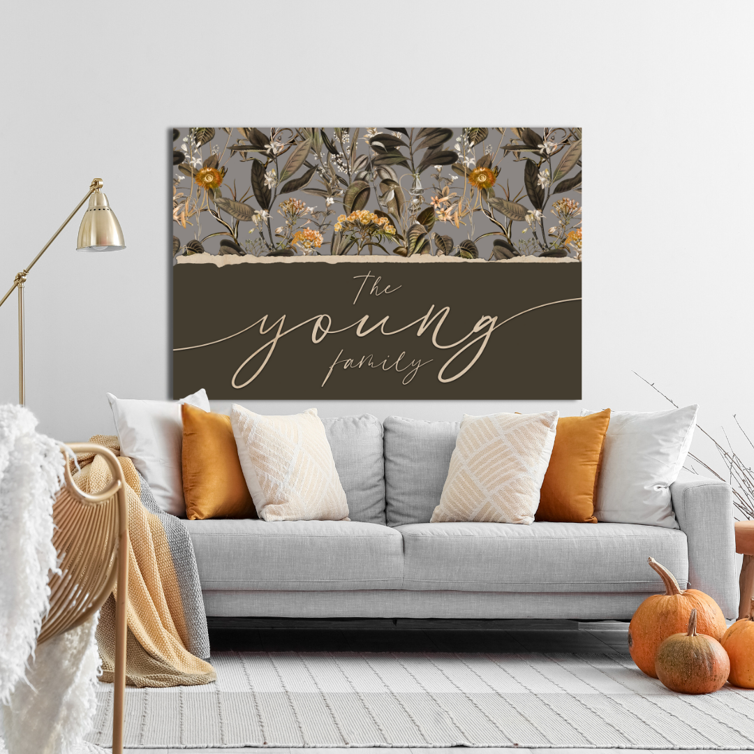 Young Canvas | Last Name Personalization