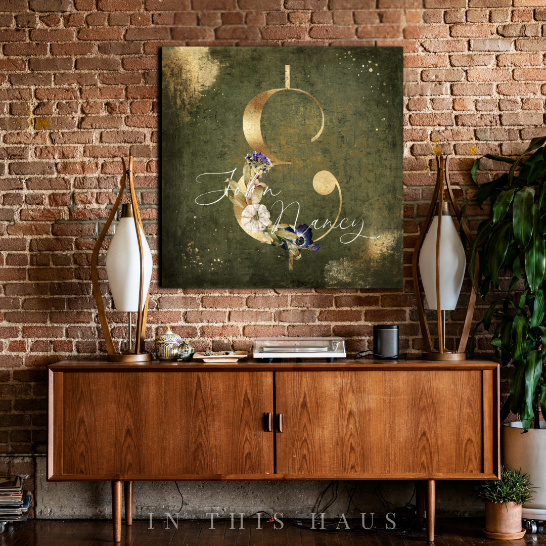 Dining room featuring the Fall Word Art Canvas adding a warm autumnal vibe.
