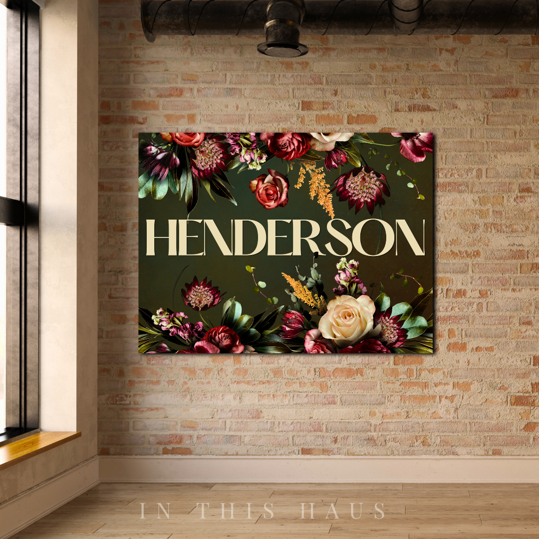 Henderson Canvas | First or Last Name Personalization