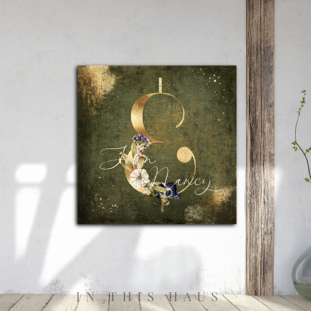 Modern farmhouse living room featuring the Fall Word Art Canvas as a charming seasonal decor piece.