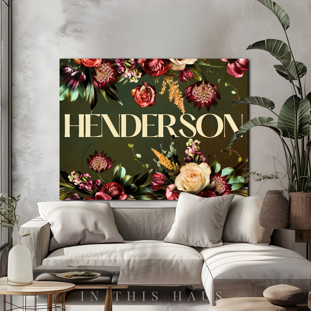 Henderson Canvas | First or Last Name Personalization