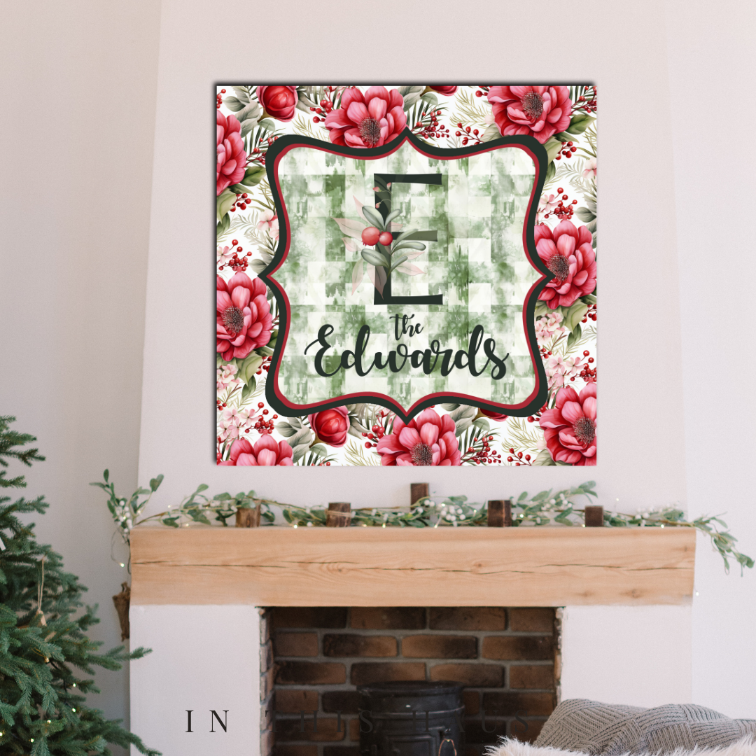Edwards Canvas | Last Name Personalization