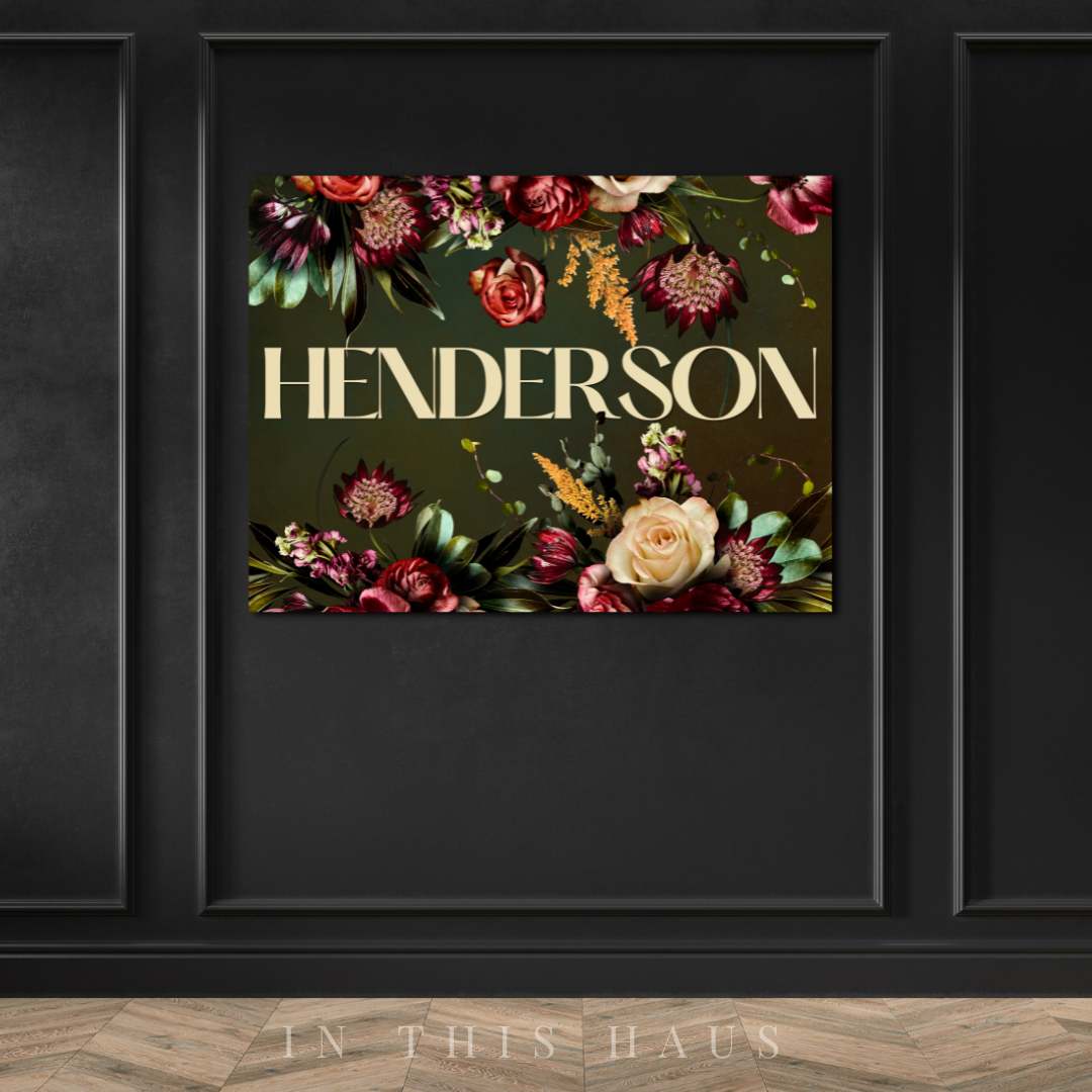 Henderson Canvas | First or Last Name Personalization