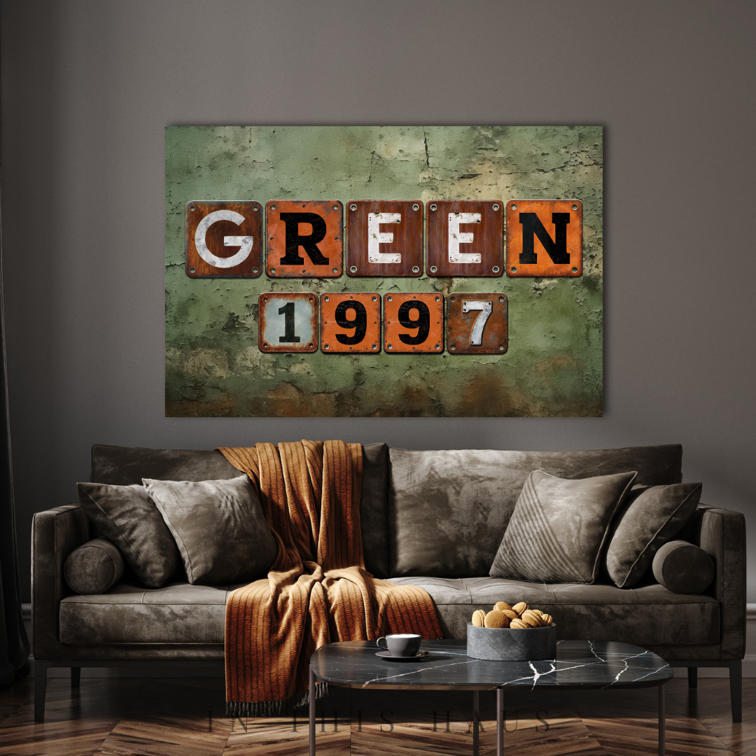 Personalized Last Name Sign with Established Date | Rustic Industrial Decor