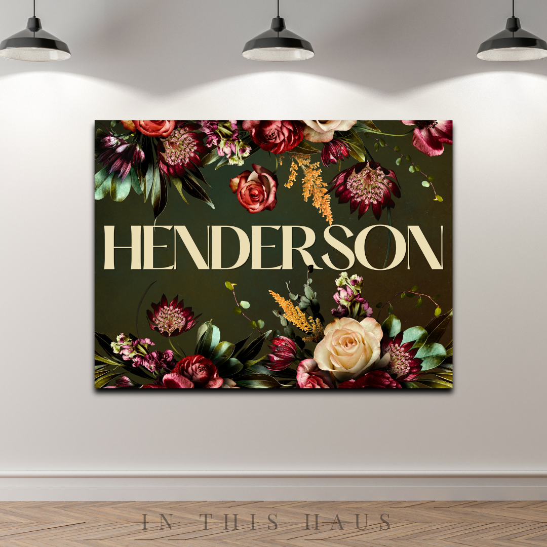 Henderson Canvas | First or Last Name Personalization