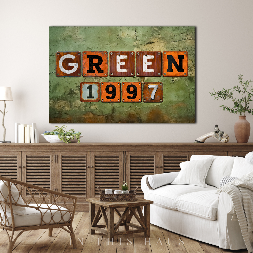 Personalized Last Name Sign with Established Date | Rustic Industrial Decor