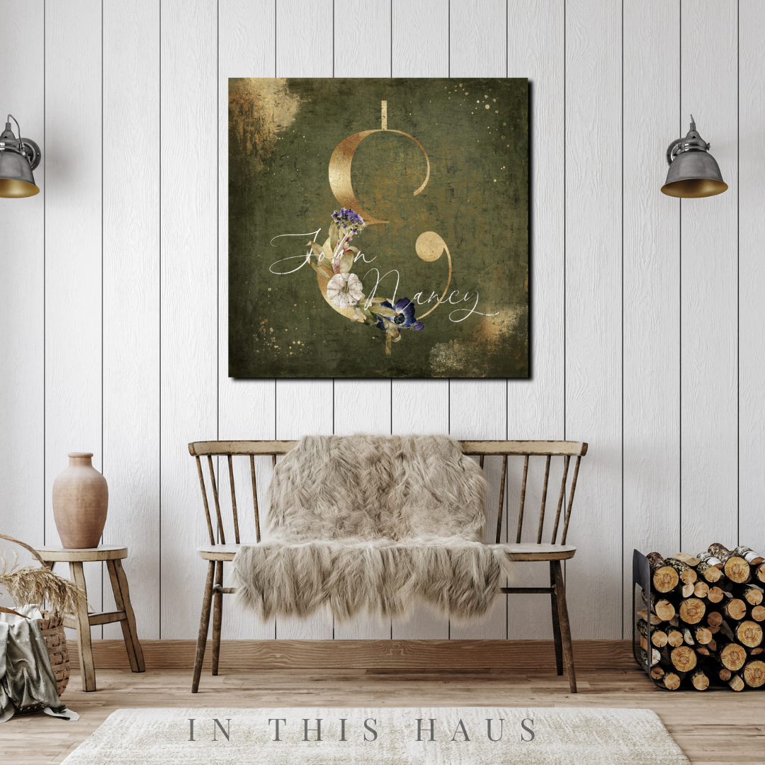 Entryway styled with the personalized Fall Word Art Canvas for a welcoming touch.