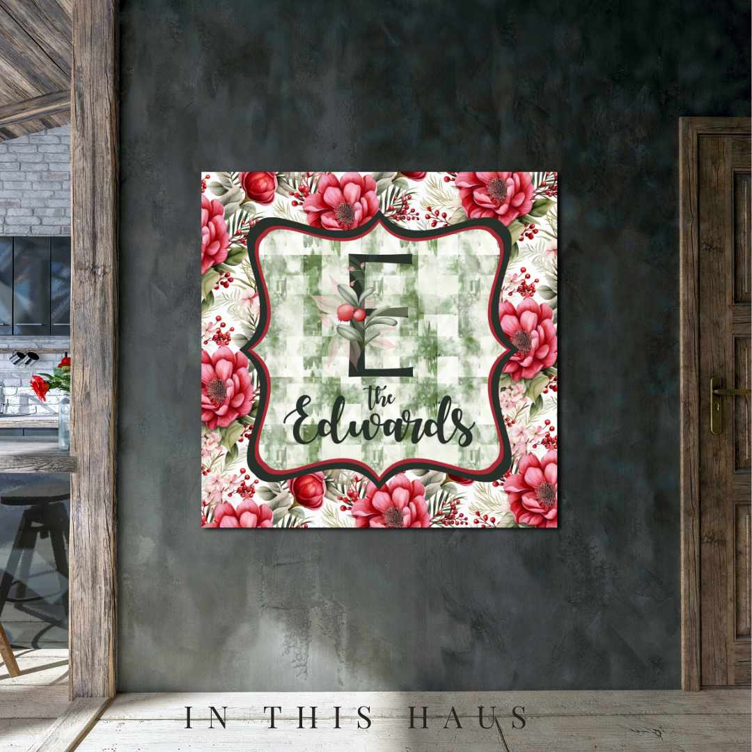 Edwards Canvas | Last Name Personalization