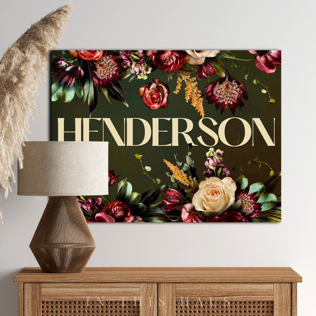Henderson Canvas | First or Last Name Personalization