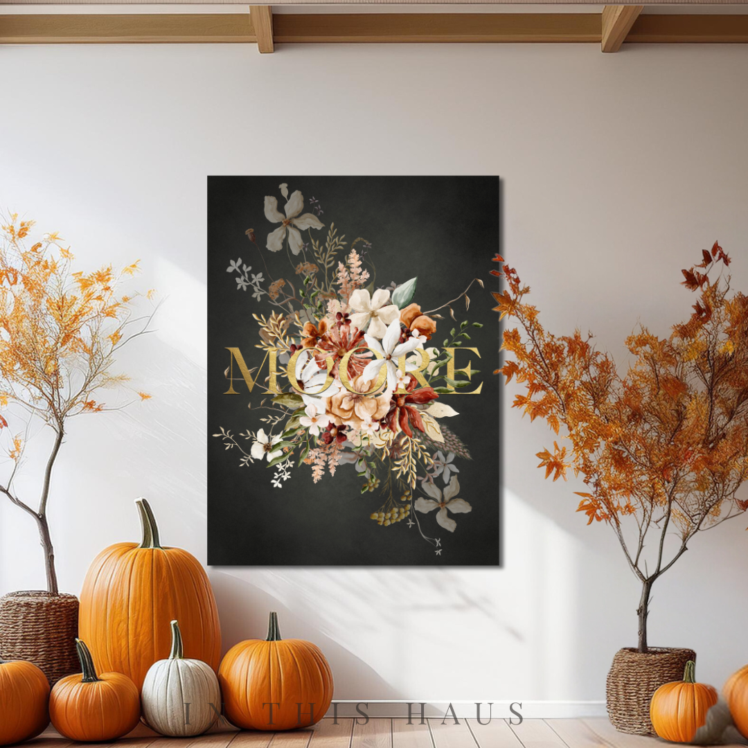Moore Canvas | First or Last Name Personalization