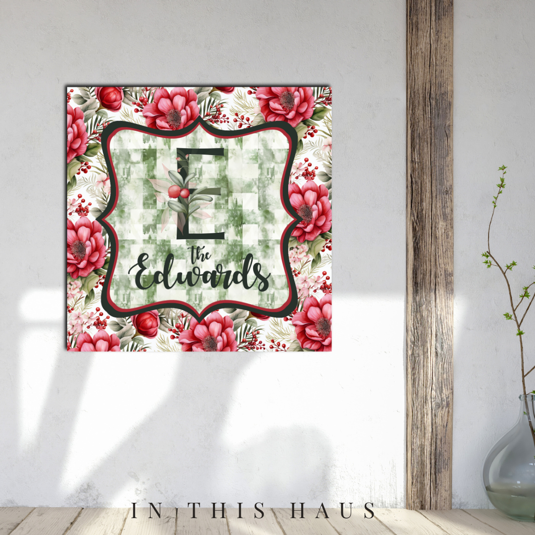 Edwards Canvas | Last Name Personalization