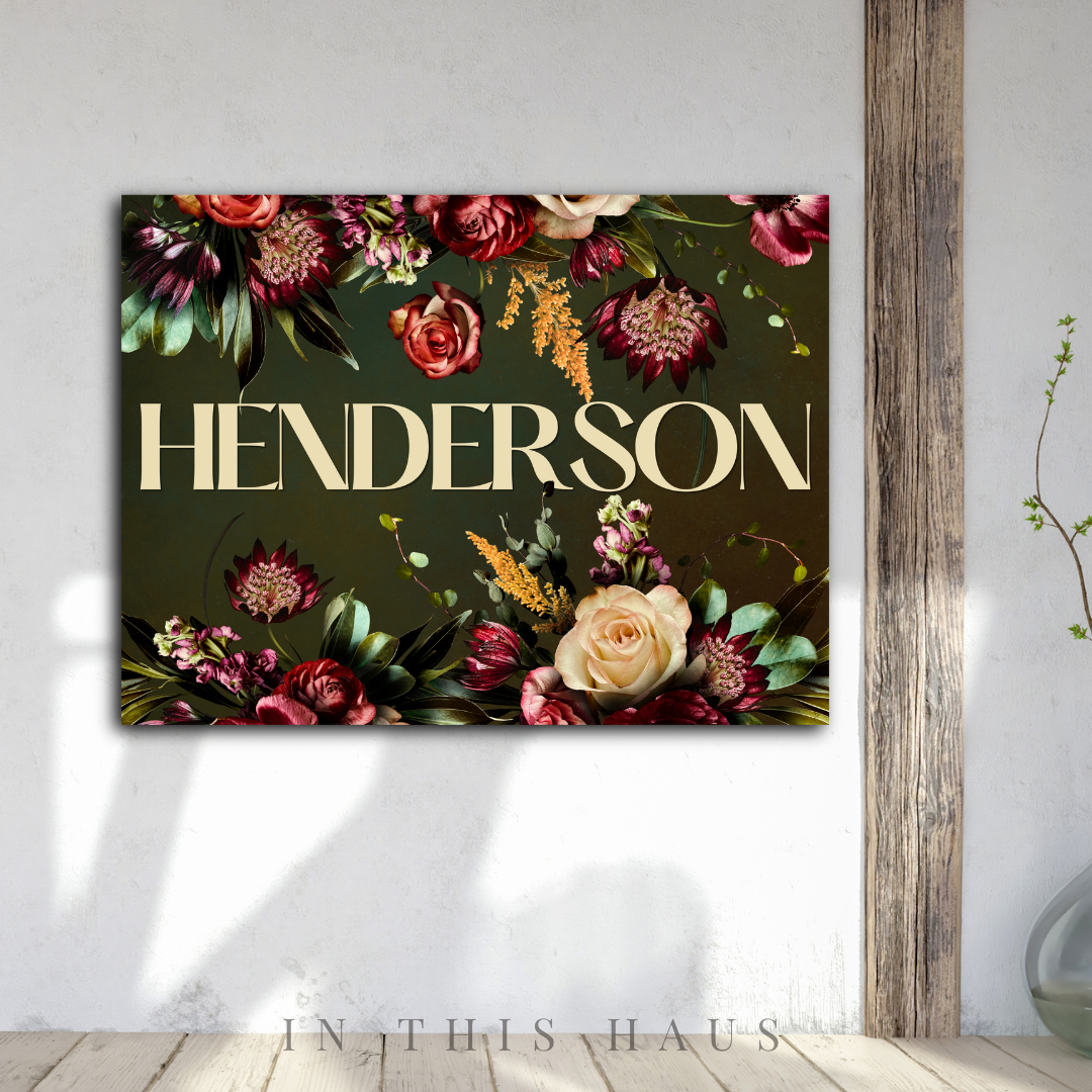 Henderson Canvas | First or Last Name Personalization