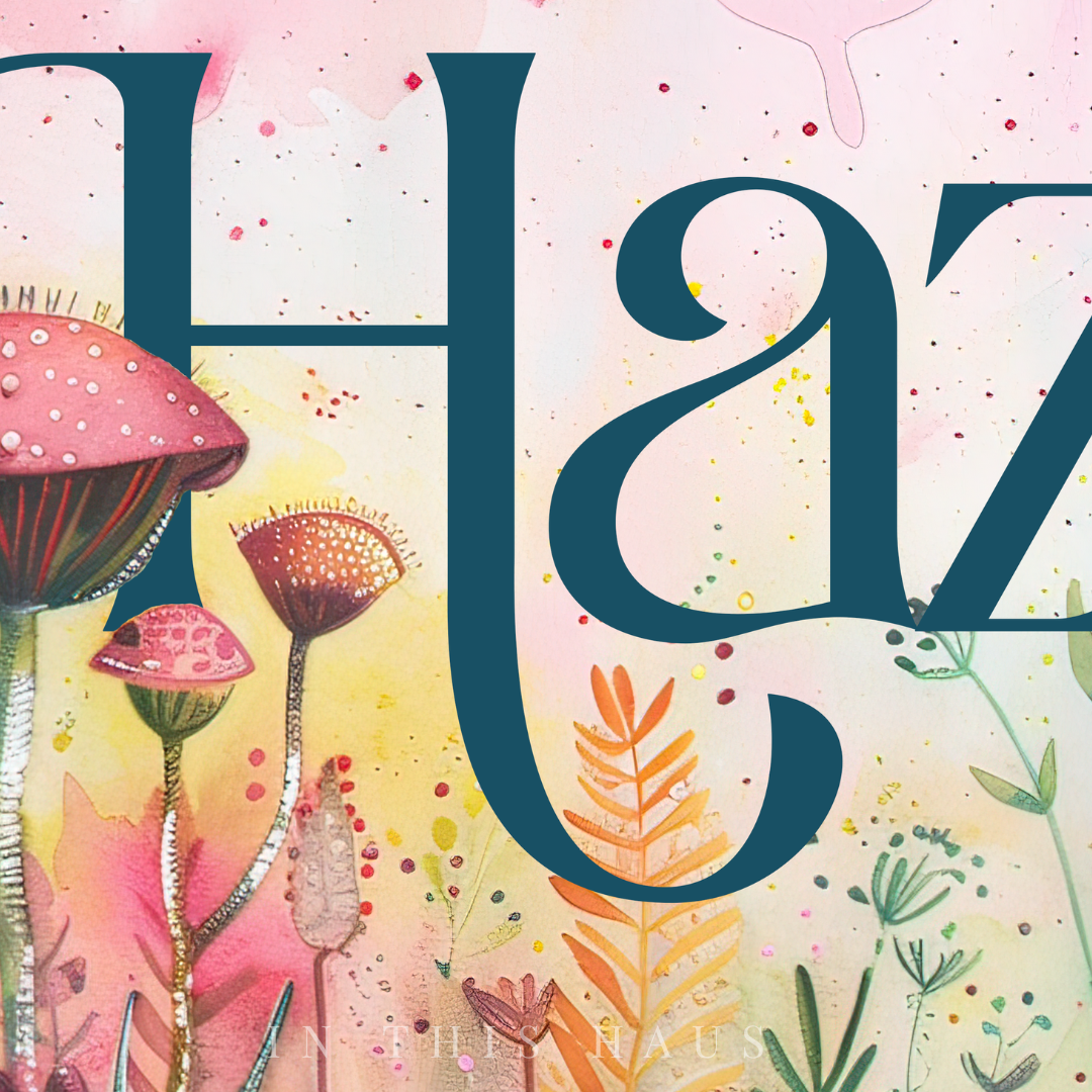 Personalized Whimsical Art Canvas | Hazel Custom Name Wall Decor