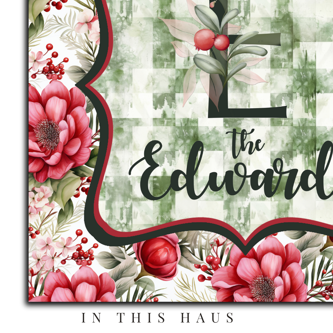 Edwards Canvas | Last Name Personalization