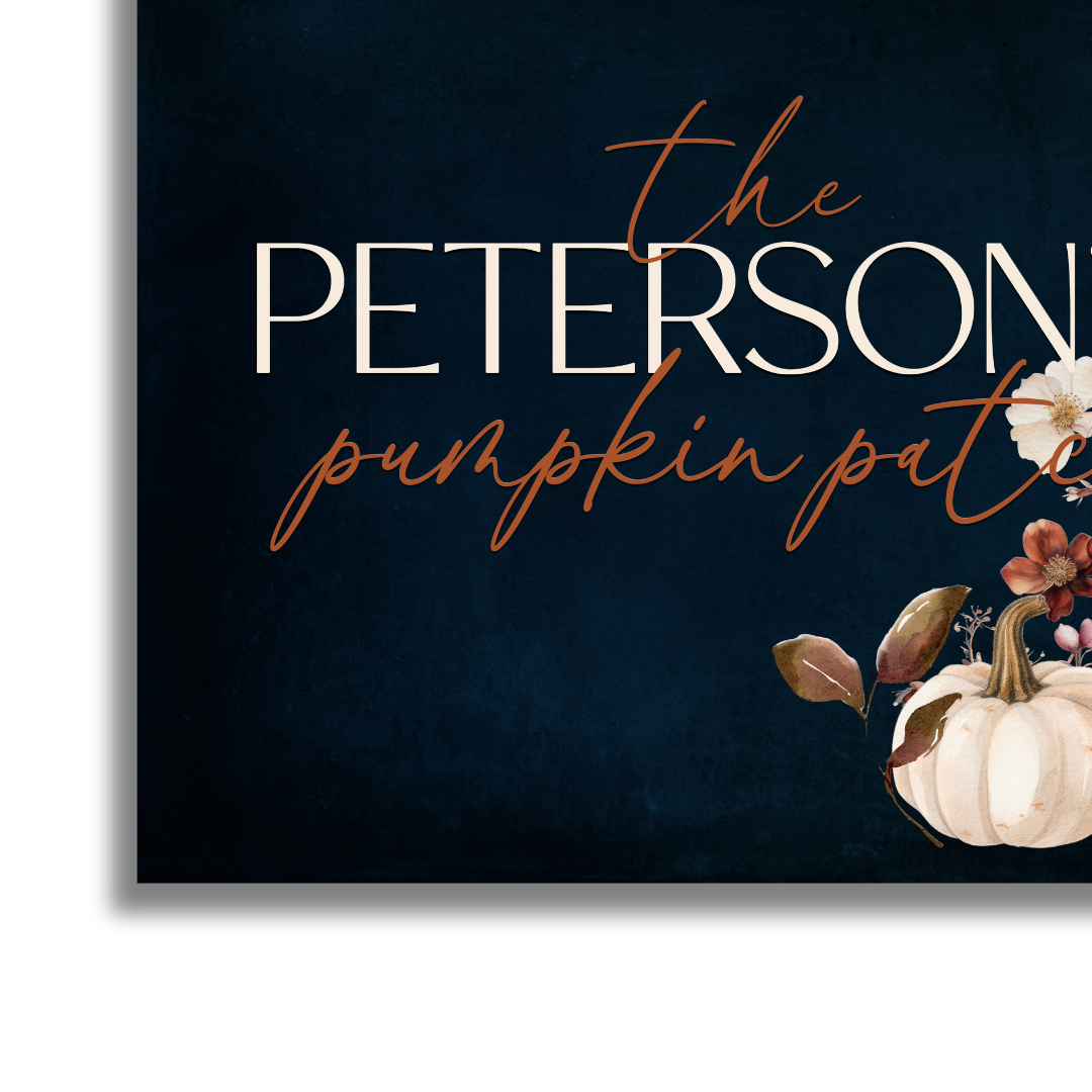 Peterson Canvas | Last Name Personalization