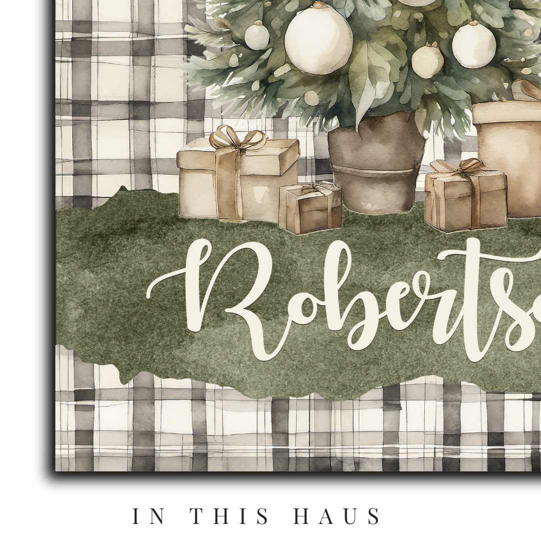 Robertson Canvas | Last Name & Established Date Personalization