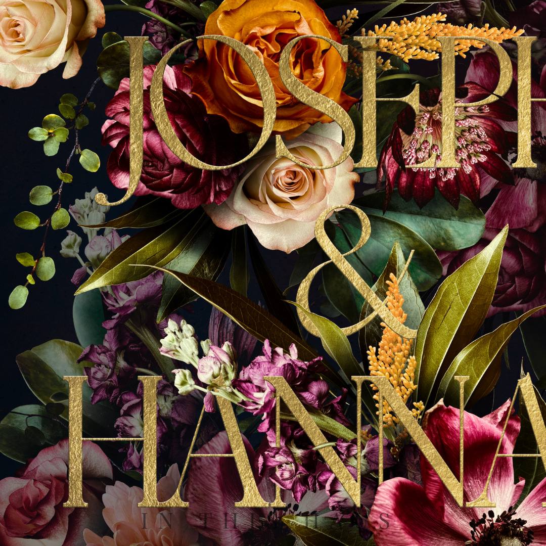 Personalized Wedding Couple Sign | Elegant Floral Wall Art