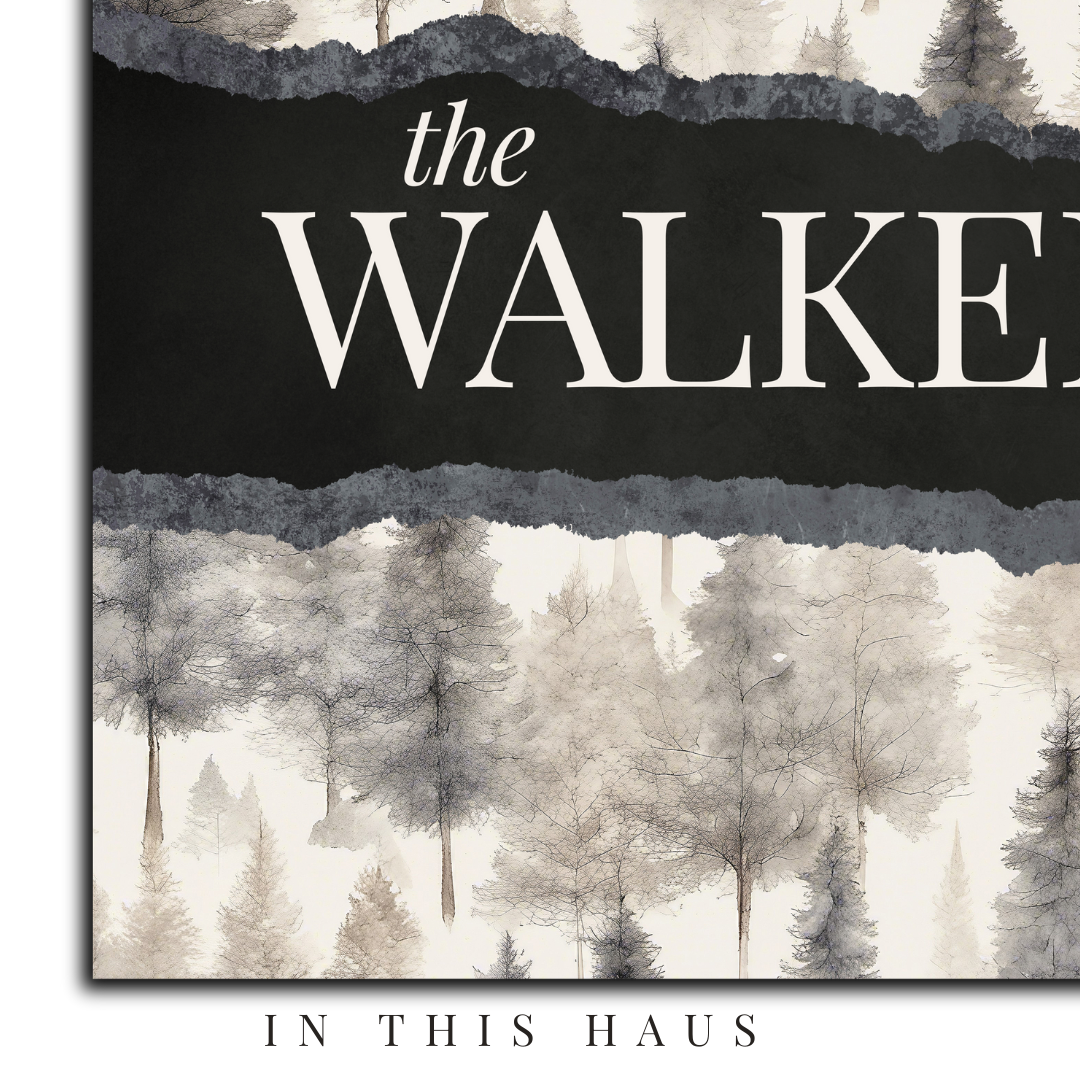 Walker Canvas | Last Name Personalization