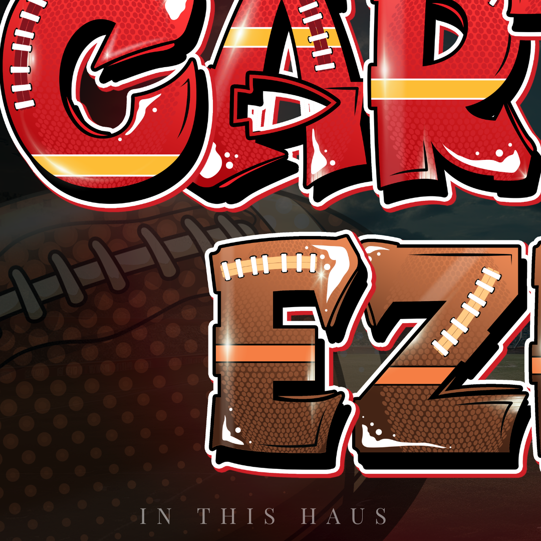 Closeup of Football Wall Art