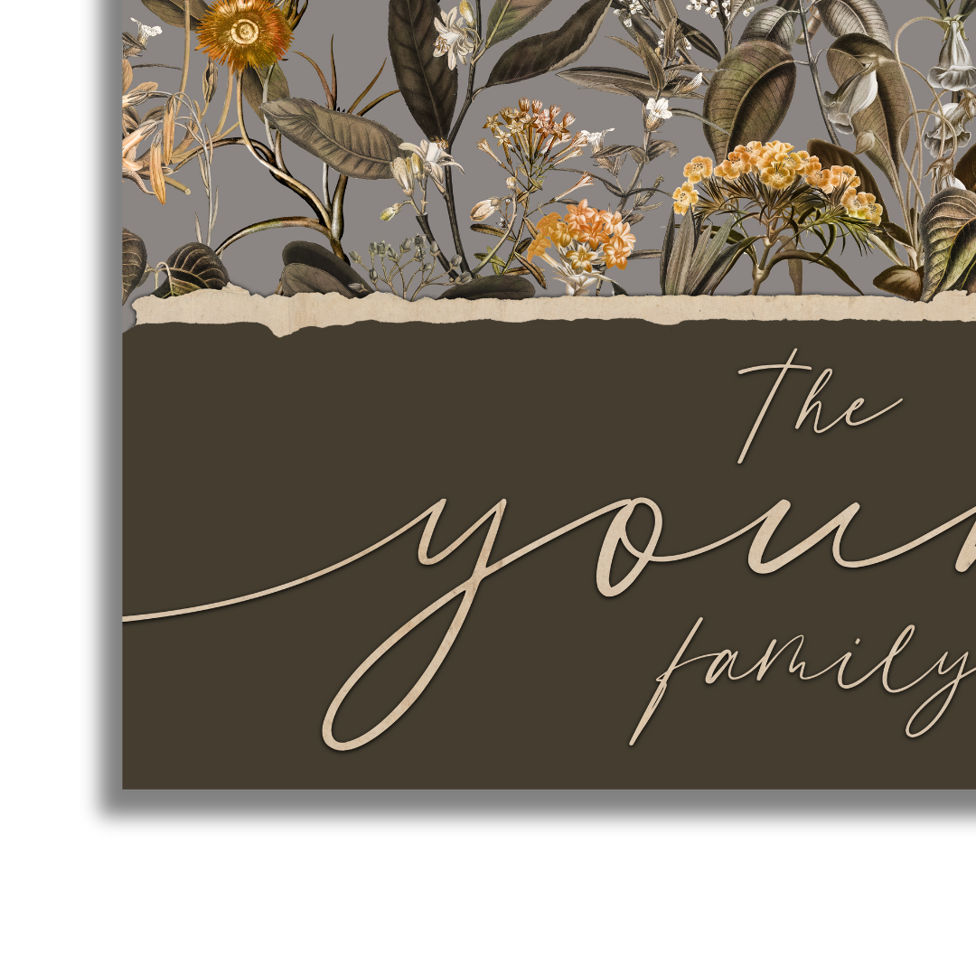 Young Canvas | Last Name Personalization