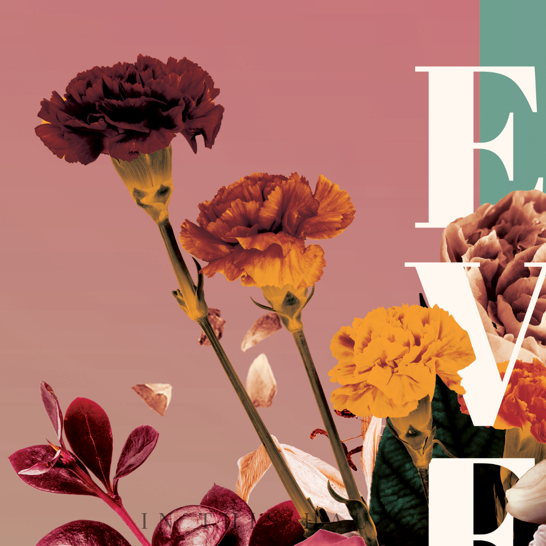 Evelyn Floral Name Canvas | Personalized Name Wall Art