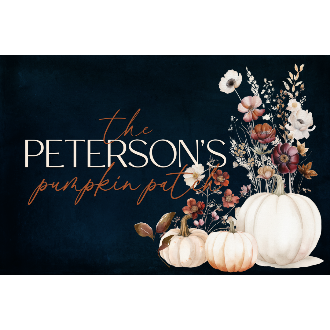 Peterson Canvas | Last Name Personalization