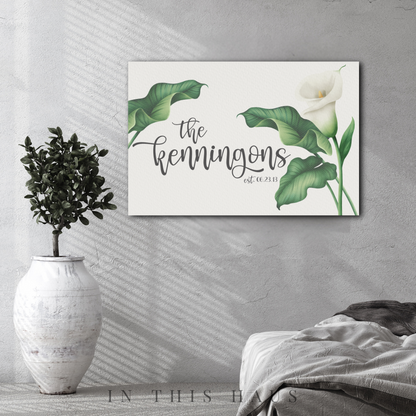 Kennington Canvas | Last Name + Established Date Personalization