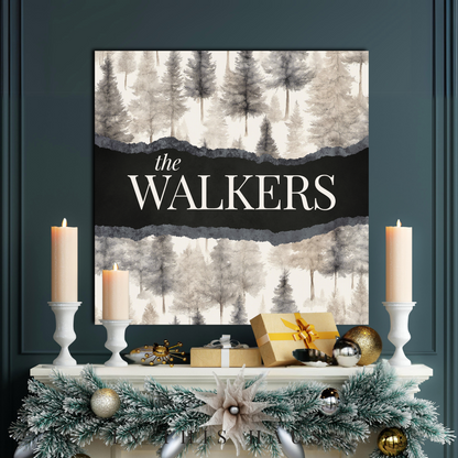 Walker Canvas | Last Name Personalization