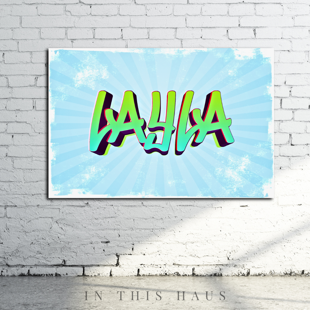 Personalized Neon Printable| Custom Glow Wall Art