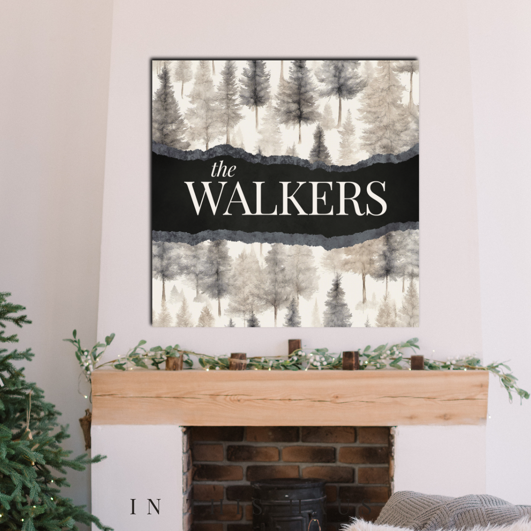 Walker Canvas | Last Name Personalization