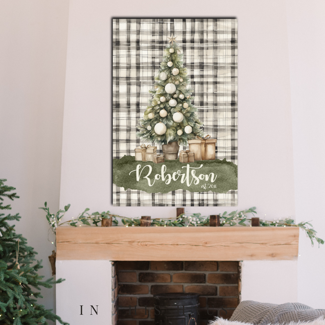 Robertson Canvas | Last Name & Established Date Personalization