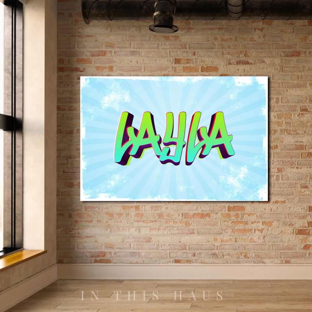 Personalized Neon Printable| Custom Glow Wall Art