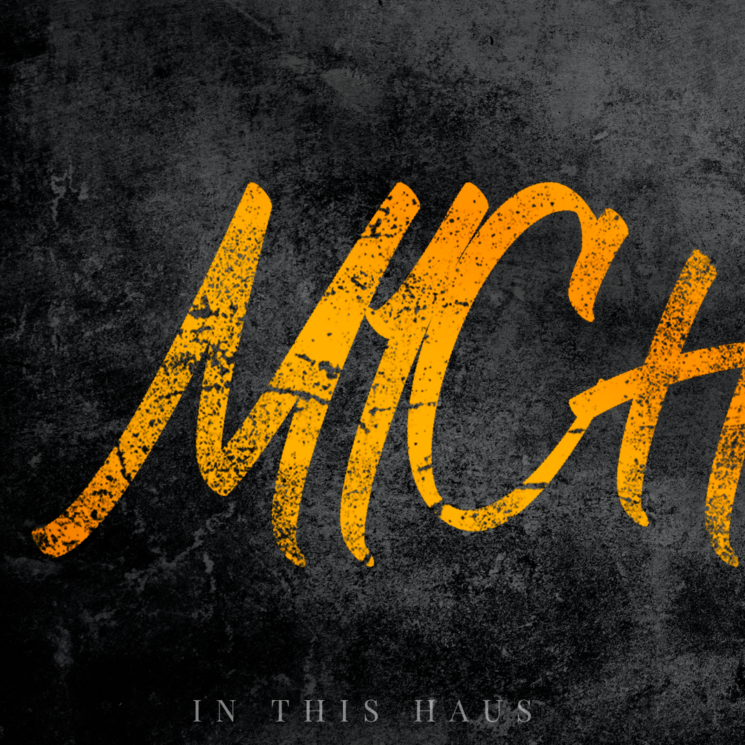 Grunge Name Art Custom Canvas | Michael Personalized Wall Decor