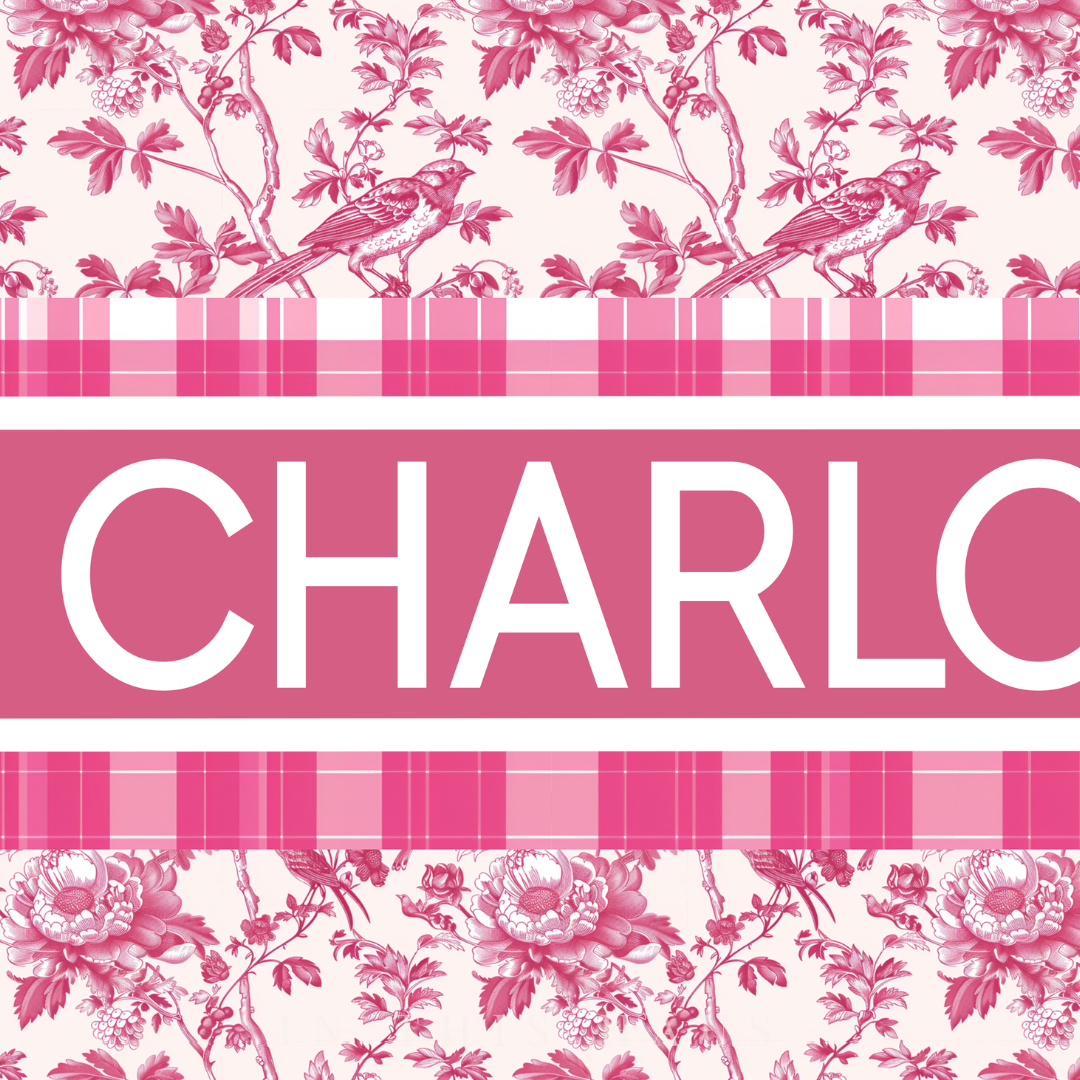 Custom Toile Canvas | Charlotte Personalized Wall Art